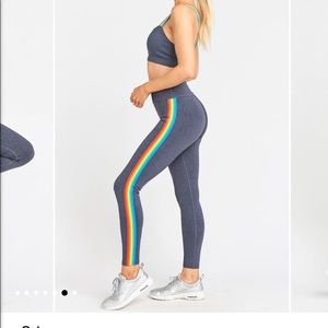 Show Me Your Mumu Rainbow Leggings and Bra Size M